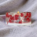 Candle Holder- One Grid- Preserved Gypshophila