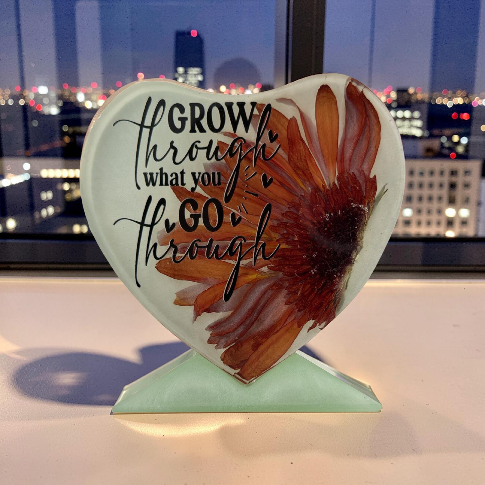 Heart- preserved flowers- Inspirational