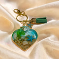 Keychain- Heart- Sea