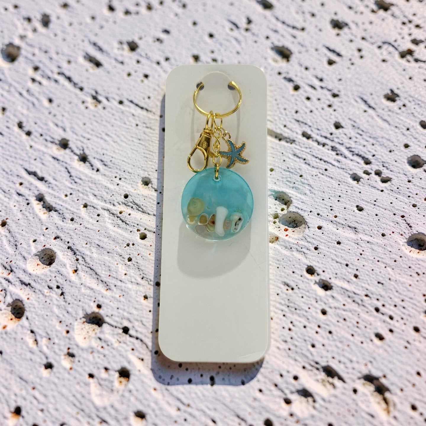 Keychain- Round- Sea