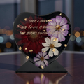 Heart- Preserved Flowers-Black- Life