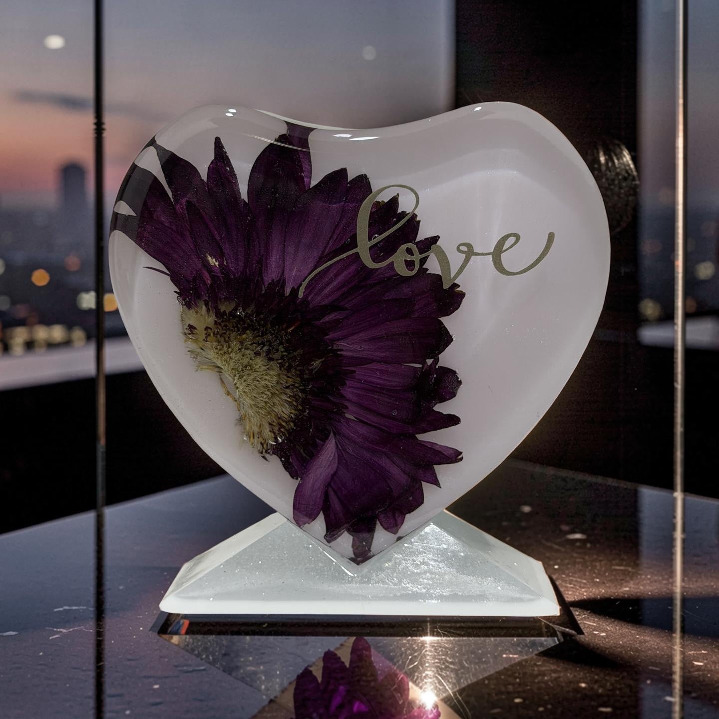 Heart- Preserved Gerbera- Love